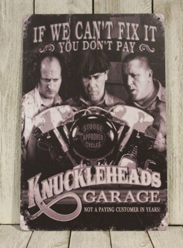 Knuckleheads Garage Tin Metal  - Auto Repair Shop Signs บทวิจารณ์และราคา