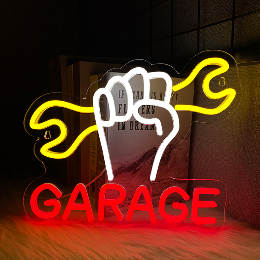 Garage Led Neon Sign, Wrench T - Auto Repair Shop Signs บทวิจารณ์และราคา