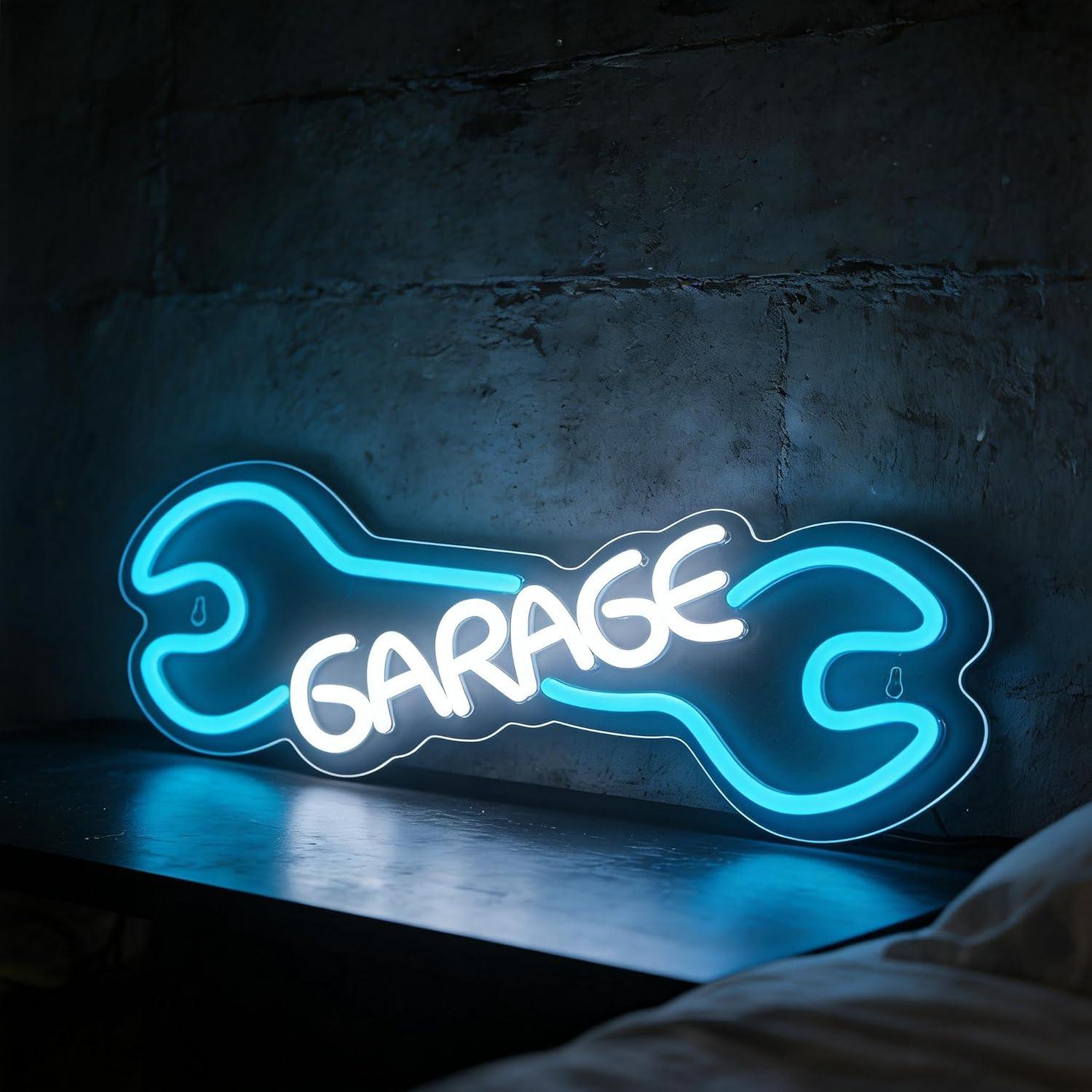 Garage Neon Sign USB Powered L - Auto Repair Shop Signs บทวิจารณ์และราคา