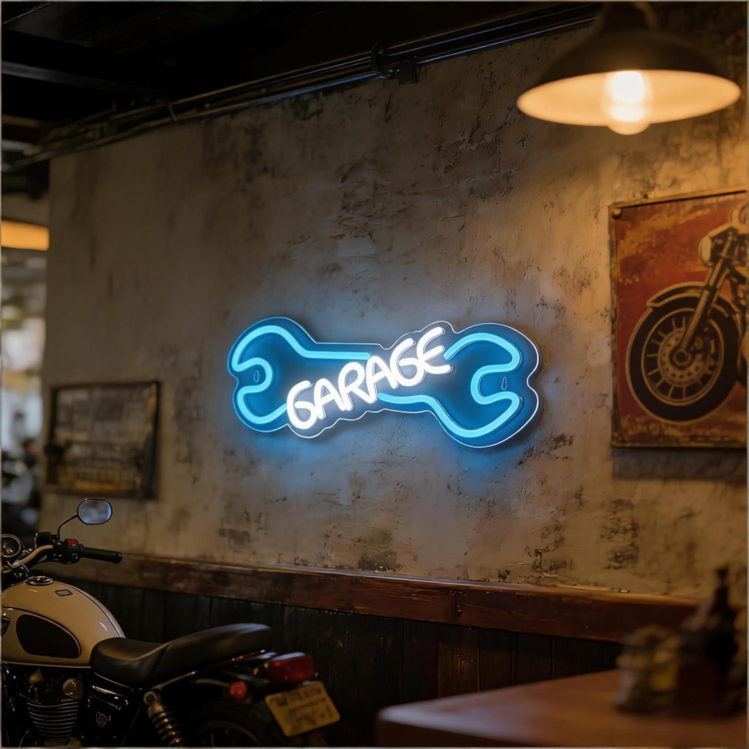 Garage Neon Sign USB Powered L - Auto Repair Shop Signs บทวิจารณ์และราคา