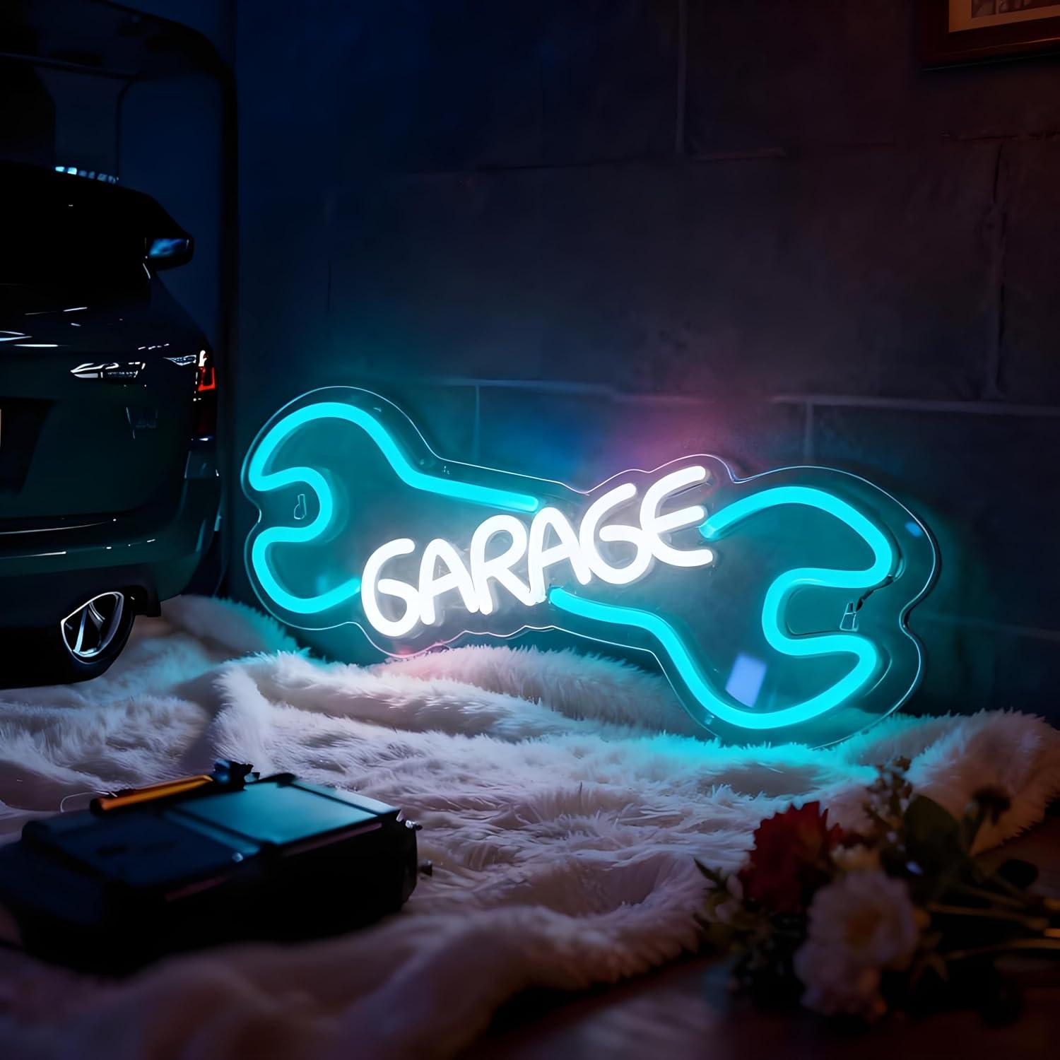 Garage Neon Sign USB Powered L - Auto Repair Shop Signs บทวิจารณ์และราคา