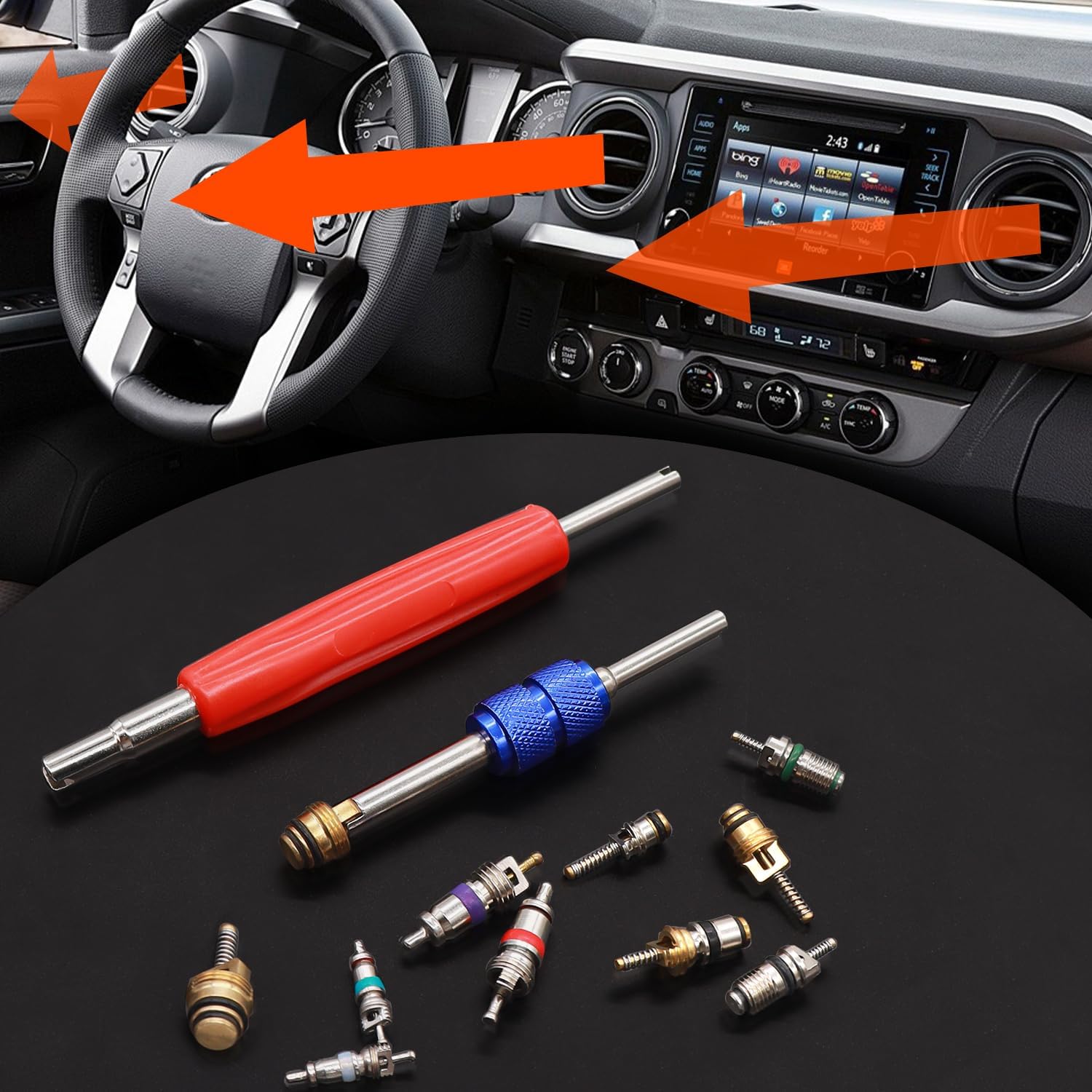 40/102pcs Car A/C Repair Kit R - Valve Spring Compressor บทวิจารณ์และราคา