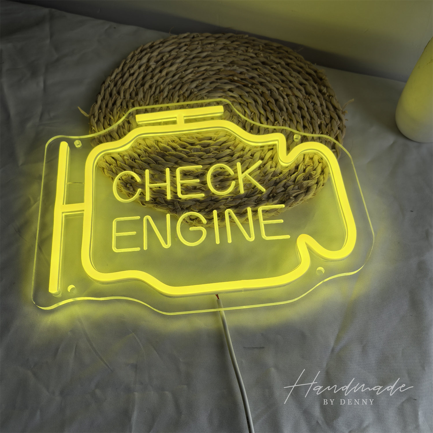 Check Engine Neon Sign, Led Ga - Auto Repair Shop Signs บทวิจารณ์และราคา