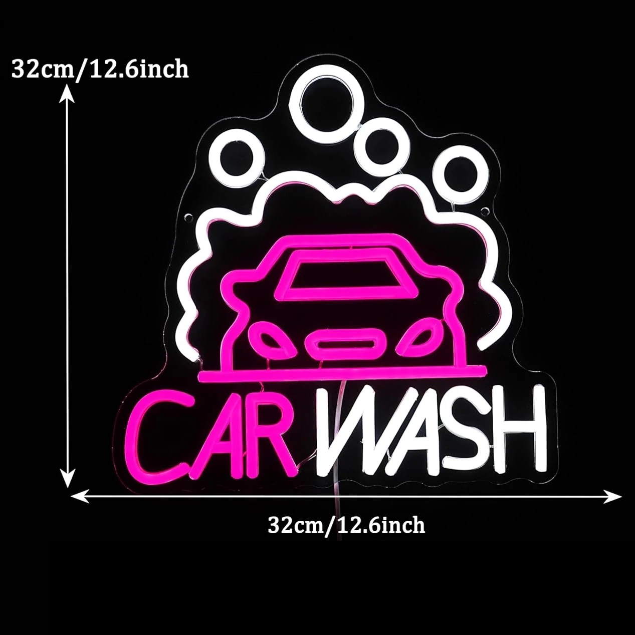 Sedan LED Neon Light Car Wash  - Auto Repair Shop Signs บทวิจารณ์และราคา