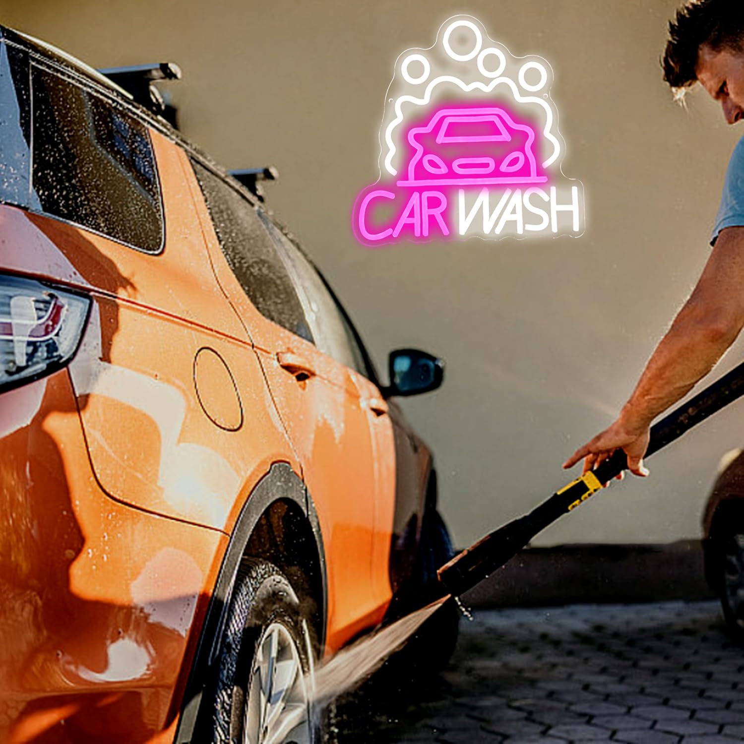 Sedan LED Neon Light Car Wash  - Auto Repair Shop Signs บทวิจารณ์และราคา