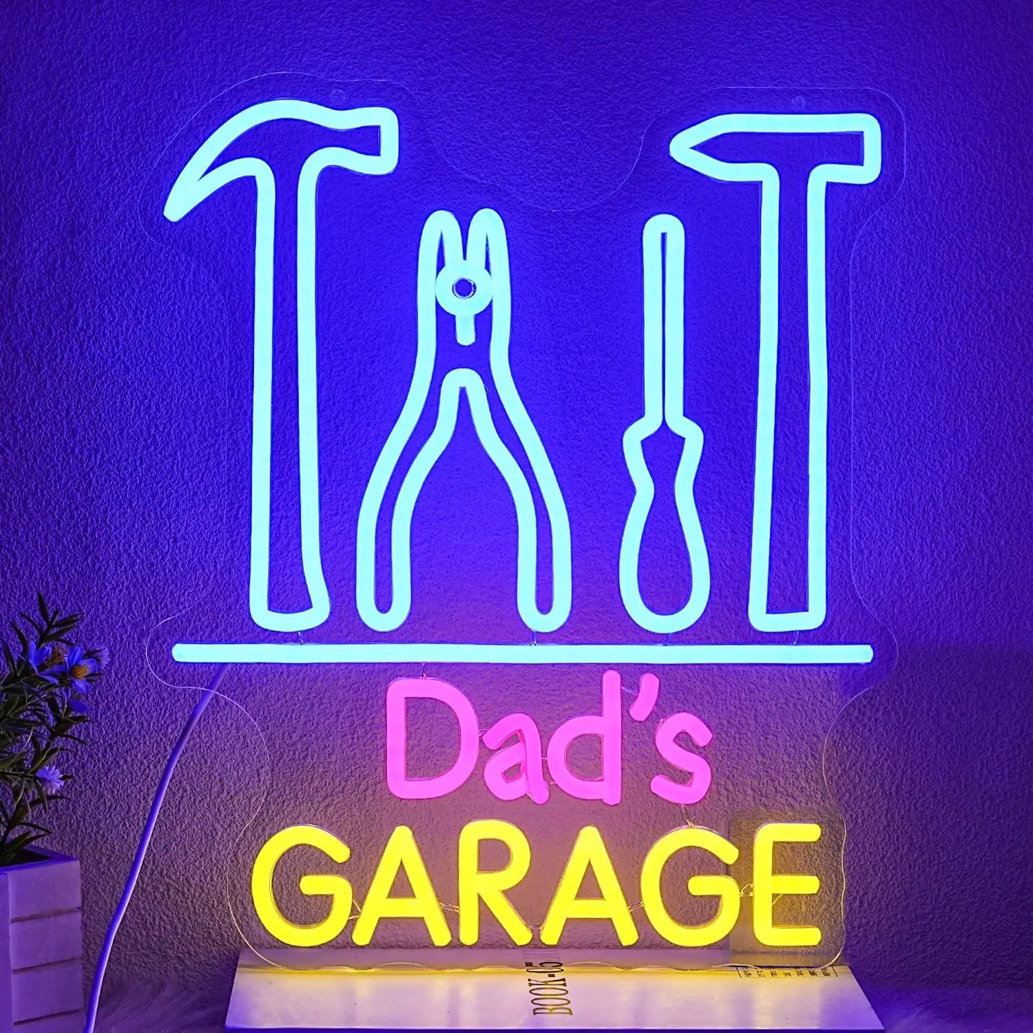 Dad's Garage Neon Sign USB Pow - Auto Repair Shop Signs บทวิจารณ์และราคา