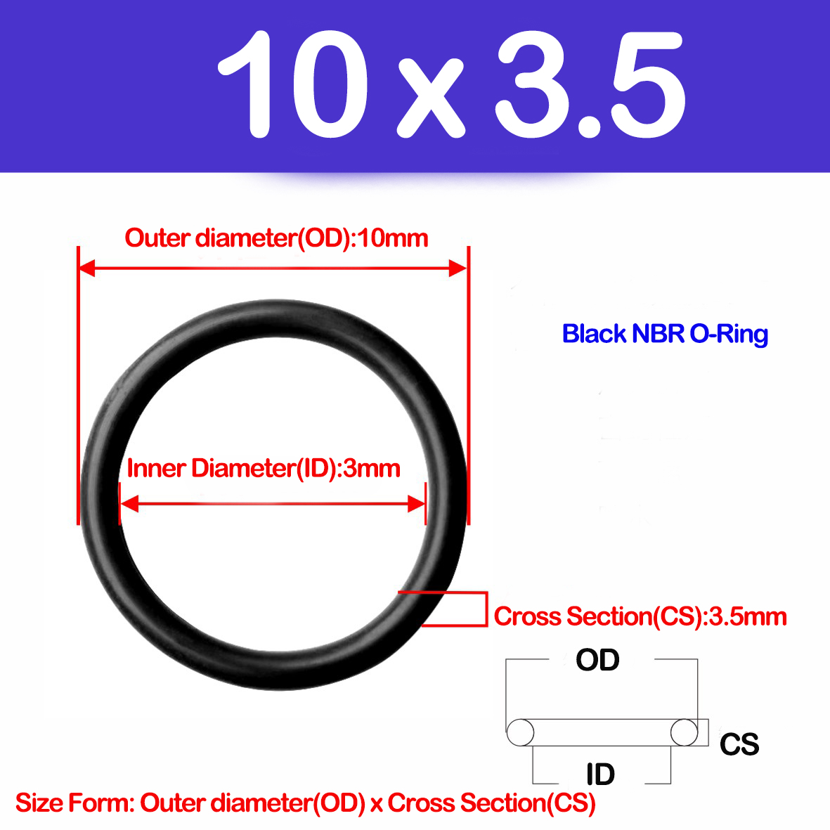 CS 3.5mm,NBR O Ring Sealing Ga - Auto Repair Cs บทวิจารณ์และราคา