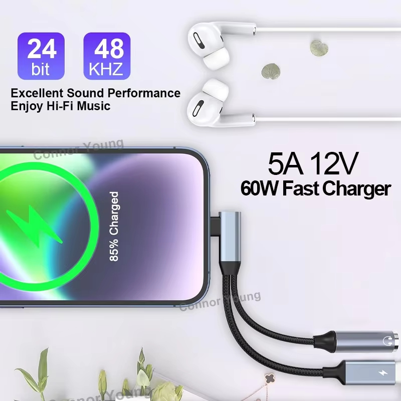 OTG 2 in 1 Elbow Usb Type C to - Transmission Jack Adapter บทวิจารณ์และราคา