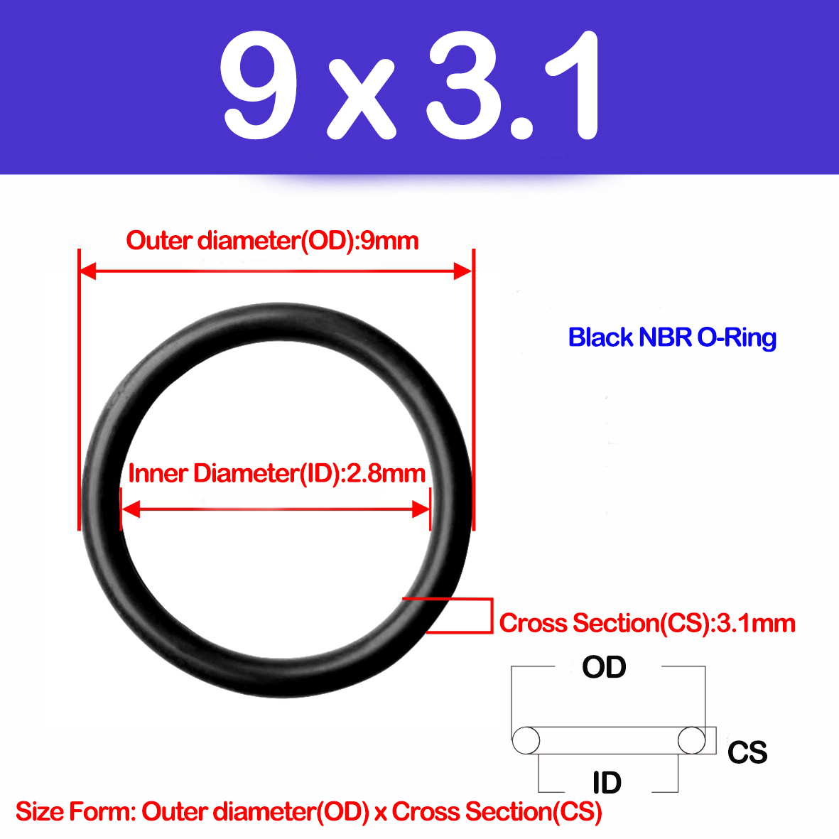 WD CS 3.1mm,NBR O Ring Sealing - Auto Repair Cs บทวิจารณ์และราคา