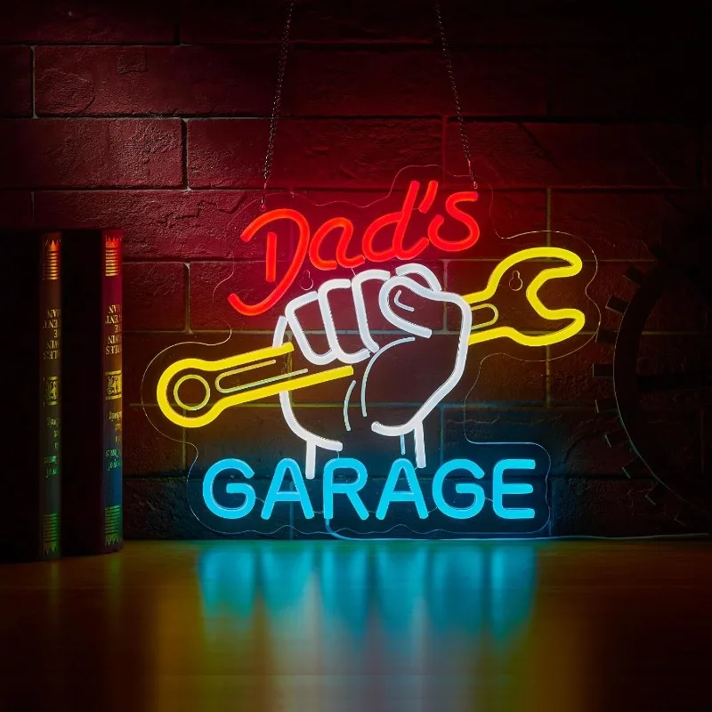 Wrench Neon Sign For Wall Deco - Auto Repair Shop Signs บทวิจารณ์และราคา