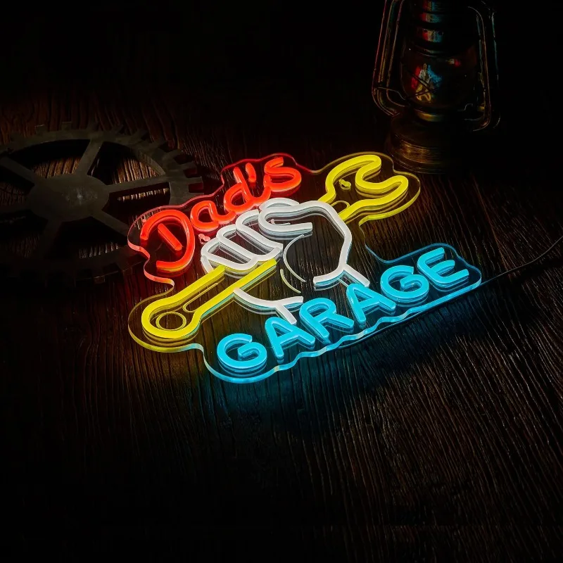 Wrench Neon Sign For Wall Deco - Auto Repair Shop Signs บทวิจารณ์และราคา