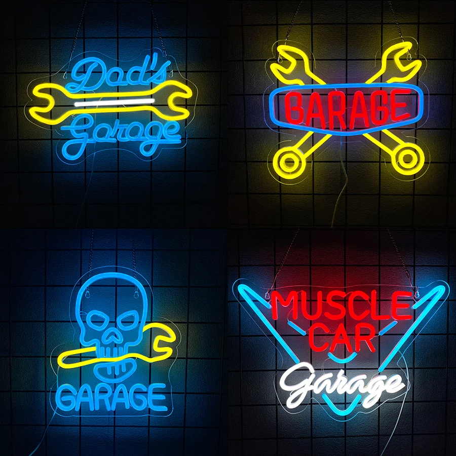 Light Up Sign For Man Cave,Aut - Auto Repair Shop Signs บทวิจารณ์และราคา