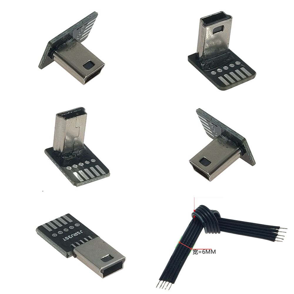 2PCS DIY mini USB 2.0 Male Plu - Transmission Jack Adapter บทวิจารณ์และราคา