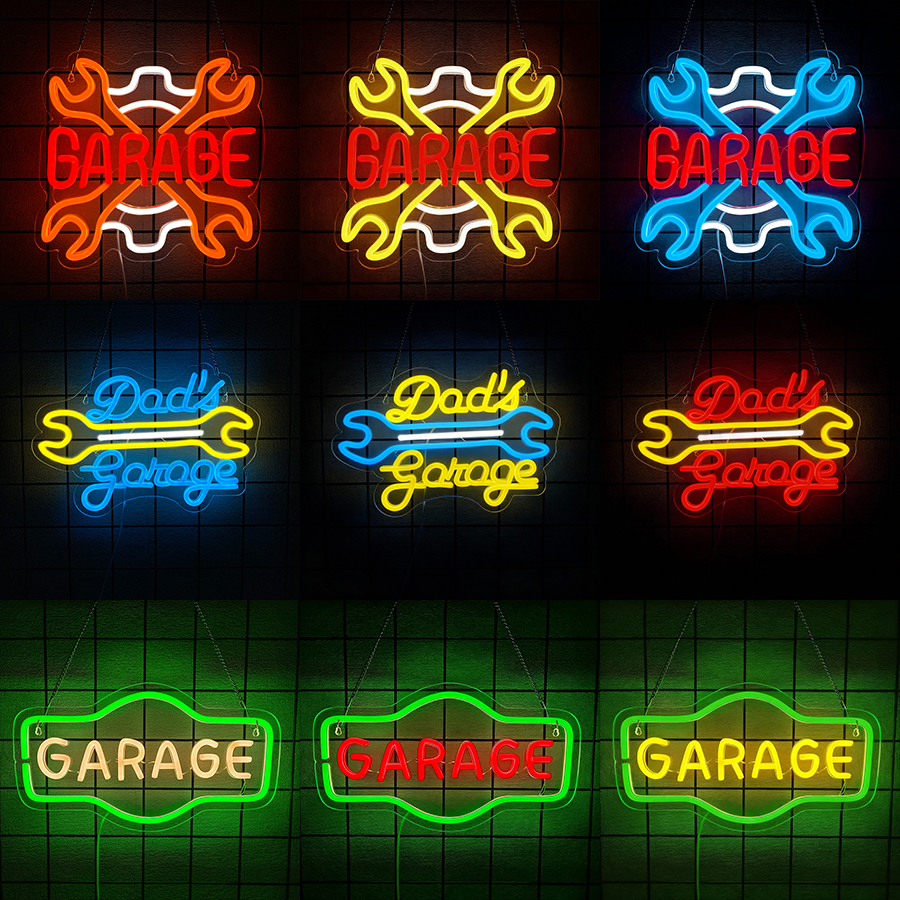 Garage Neon Sign for Wall Deco - Auto Repair Shop Signs บทวิจารณ์และราคา