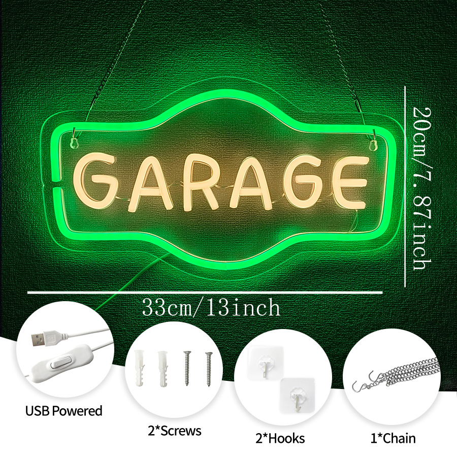 Garage Neon Sign for Wall Deco - Auto Repair Shop Signs บทวิจารณ์และราคา