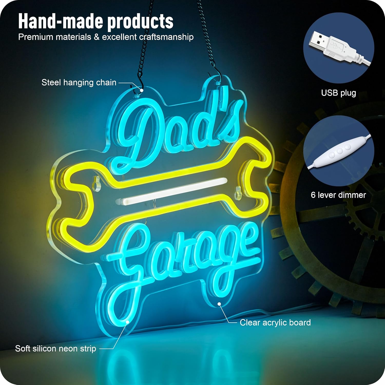 Garage Neon Sign for Wall Deco - Auto Repair Shop Signs บทวิจารณ์และราคา