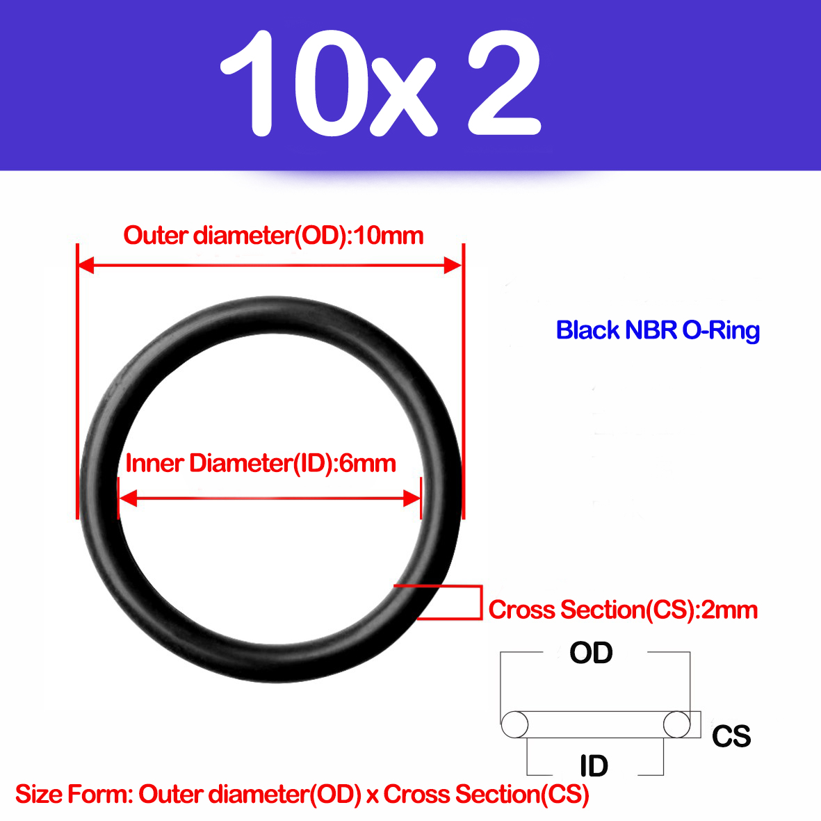 WD CS 2mm,NBR O Ring Sealing G - Auto Repair Cs บทวิจารณ์และราคา