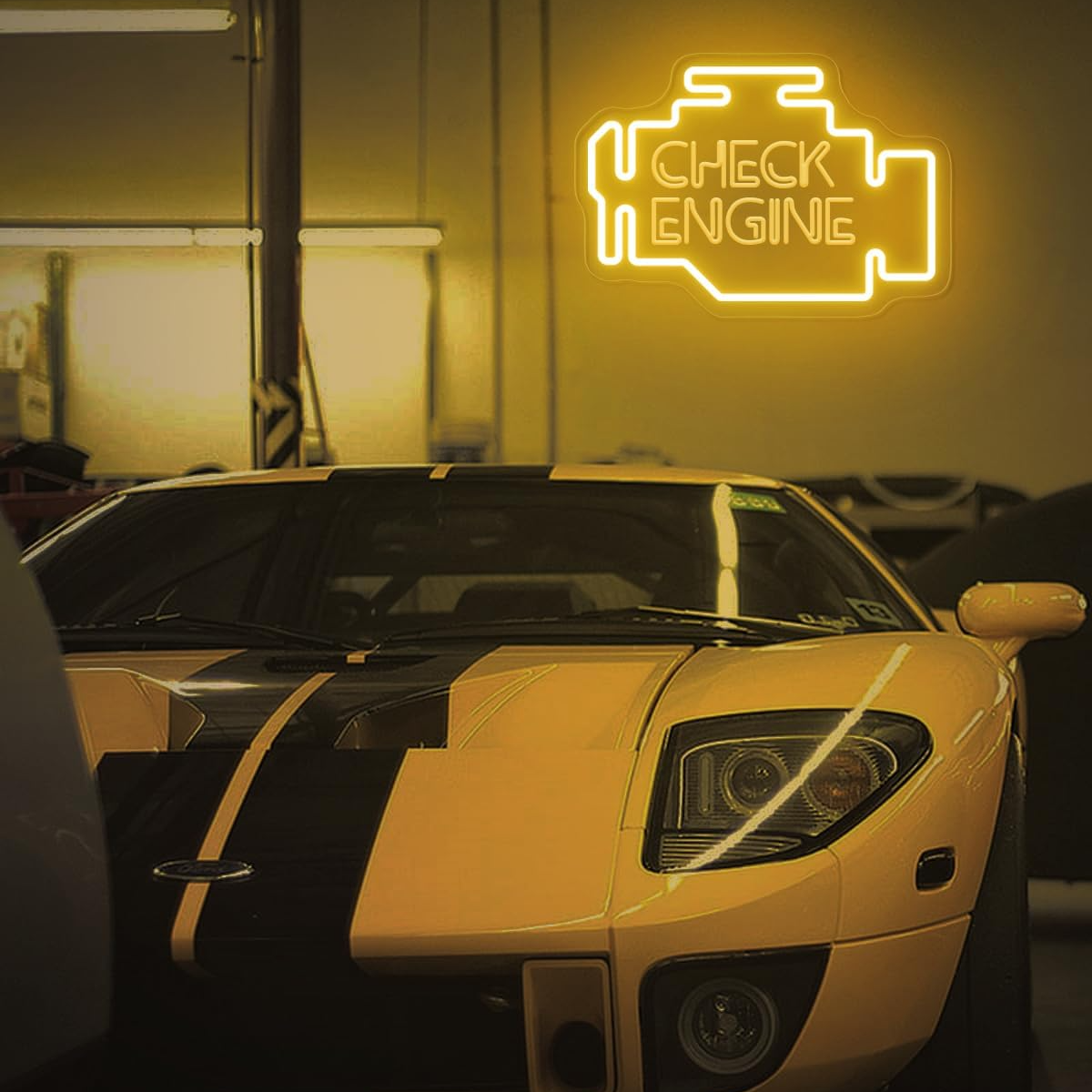Check Engine Neon Sign Car LED - Auto Repair Shop Signs บทวิจารณ์และราคา